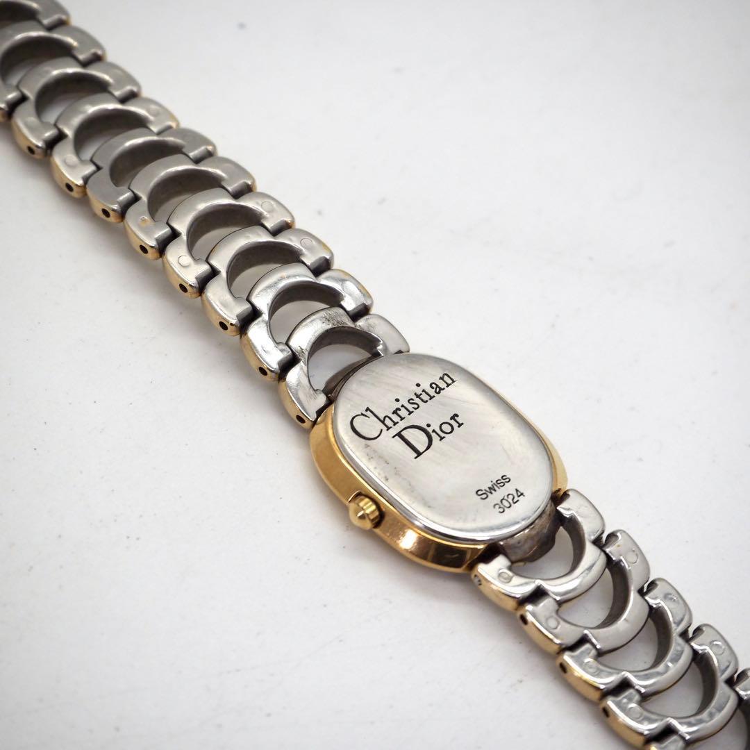 445 稼働【美品】クリスチャンディオール　レディース　時計　ゴールド　オーバル