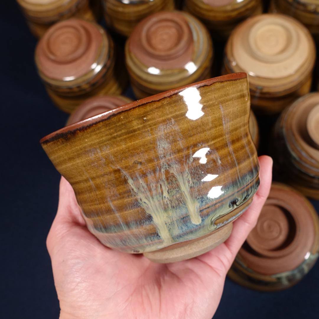 全20客 高取焼 亀井味楽 点出し茶碗 数茶碗 共箱 茶道具