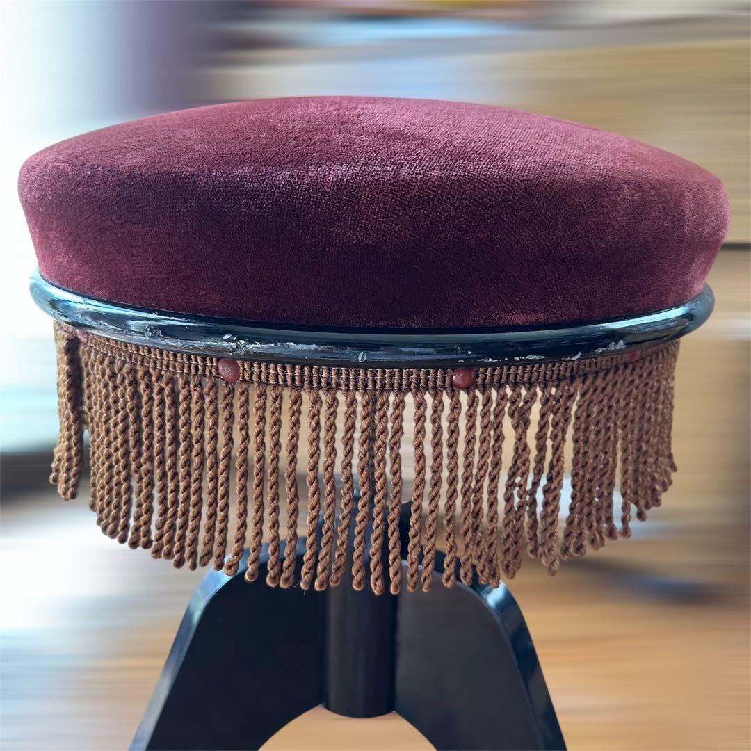 ピアノ椅子 回転椅子 アンティーク 昭和レトロ ヤマハ カワイ ヴィンテージ骨董