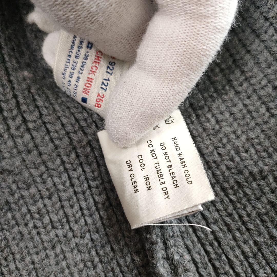 MONCLER ダブルボタンニット 襟ダウン　カーディガン　グレー