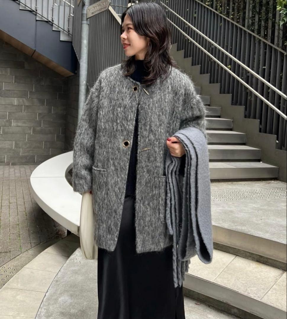 【極美品】Jena espace merveilleux シャギーコート ウール