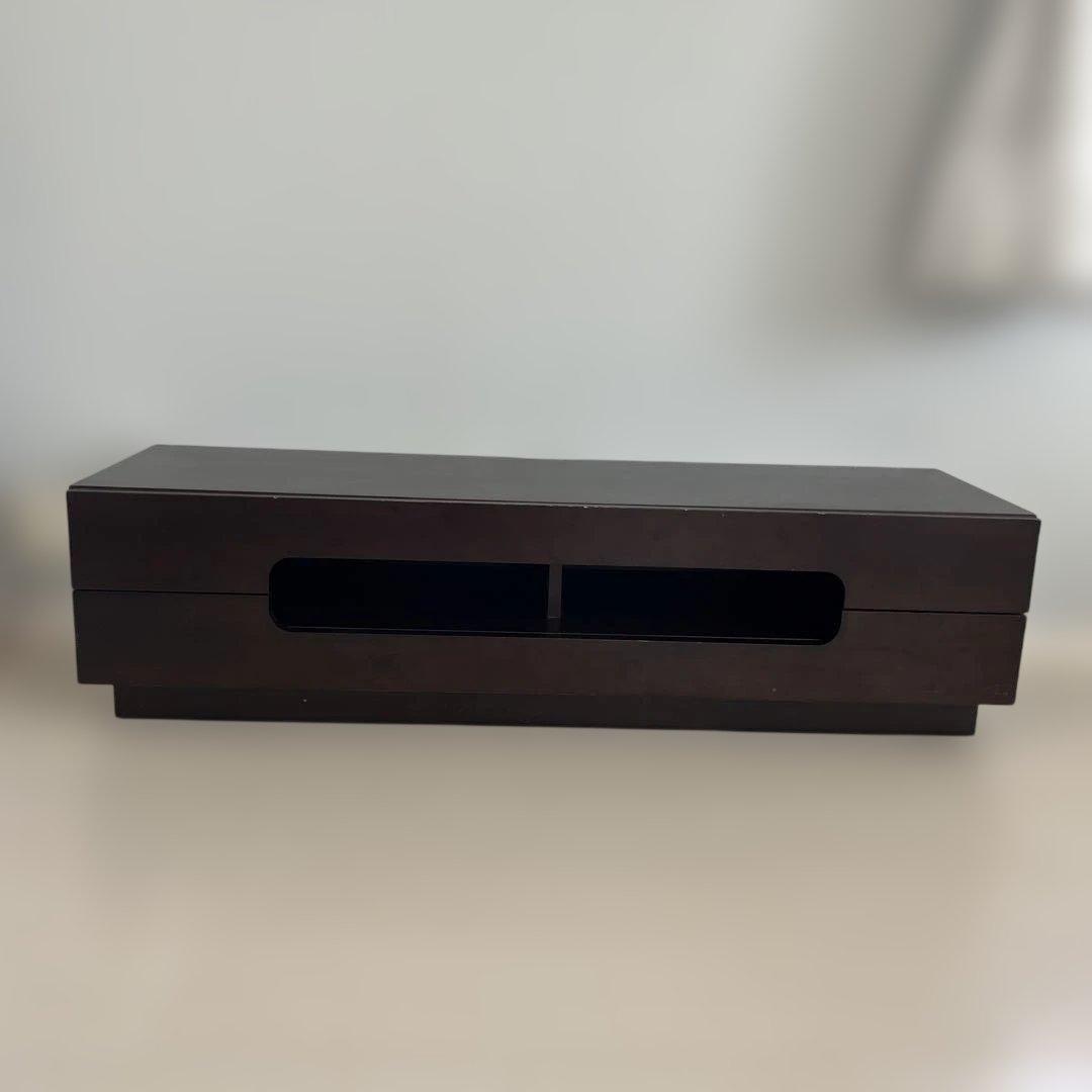 ダークブラウン木製テレビ台