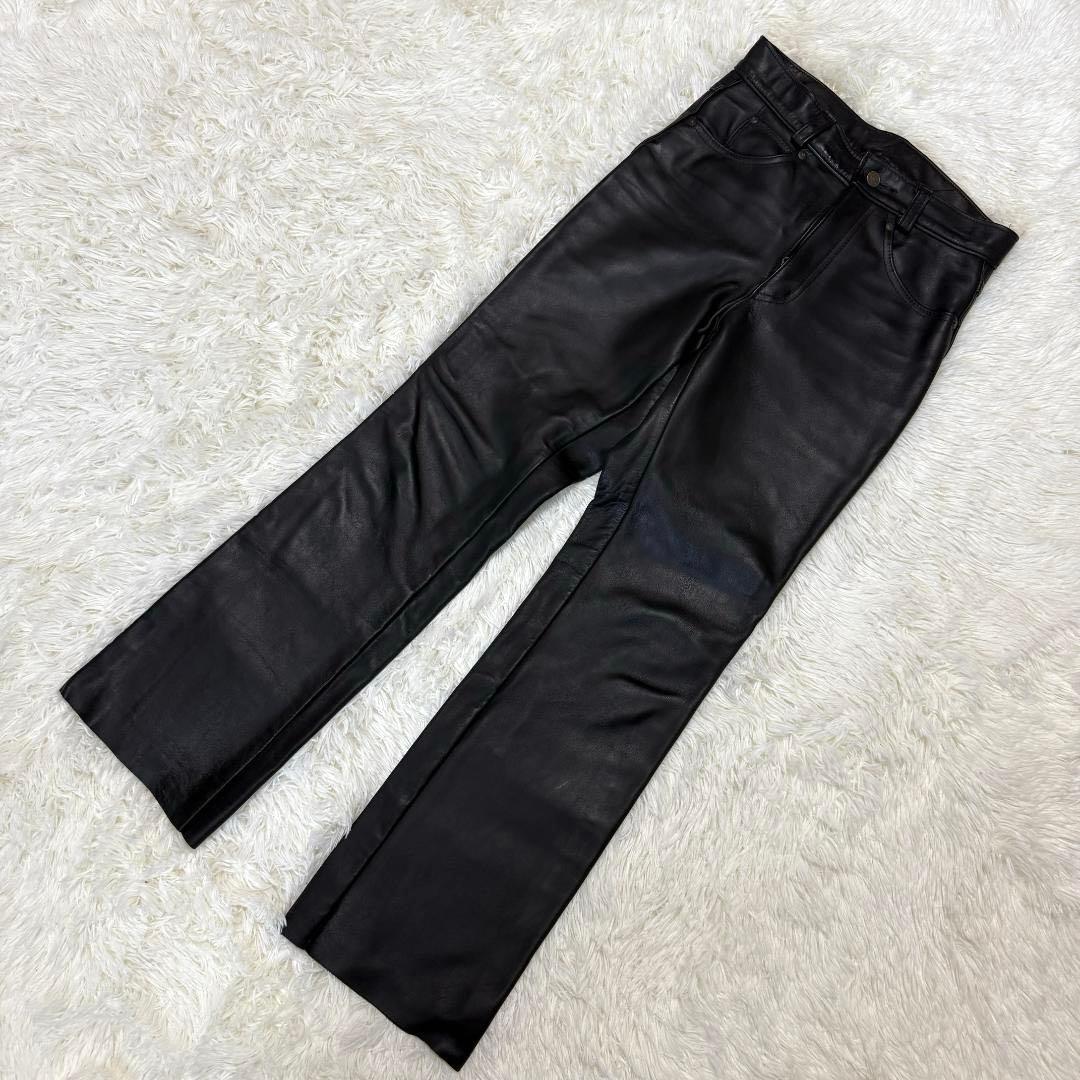 Takupoko様604✨ブーツカット Schott レザーパンツ ライダース