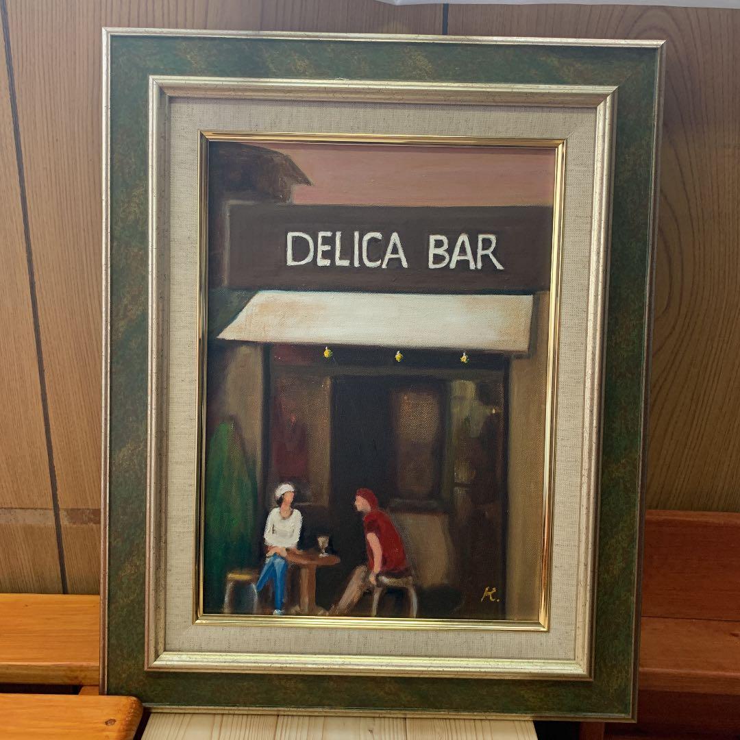 油彩　F4号　語らい