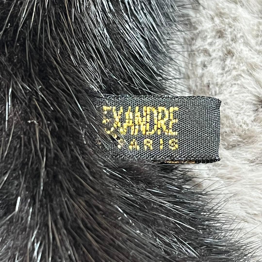 美品　ALEXANDRE DE PARIS リアル　ファー　イヤーマフ ブラック