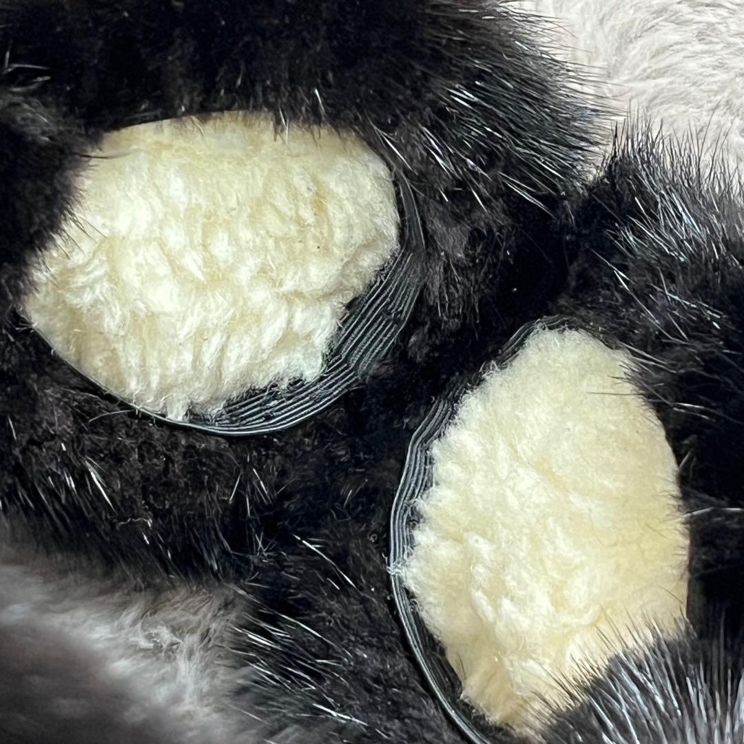 美品　ALEXANDRE DE PARIS リアル　ファー　イヤーマフ ブラック