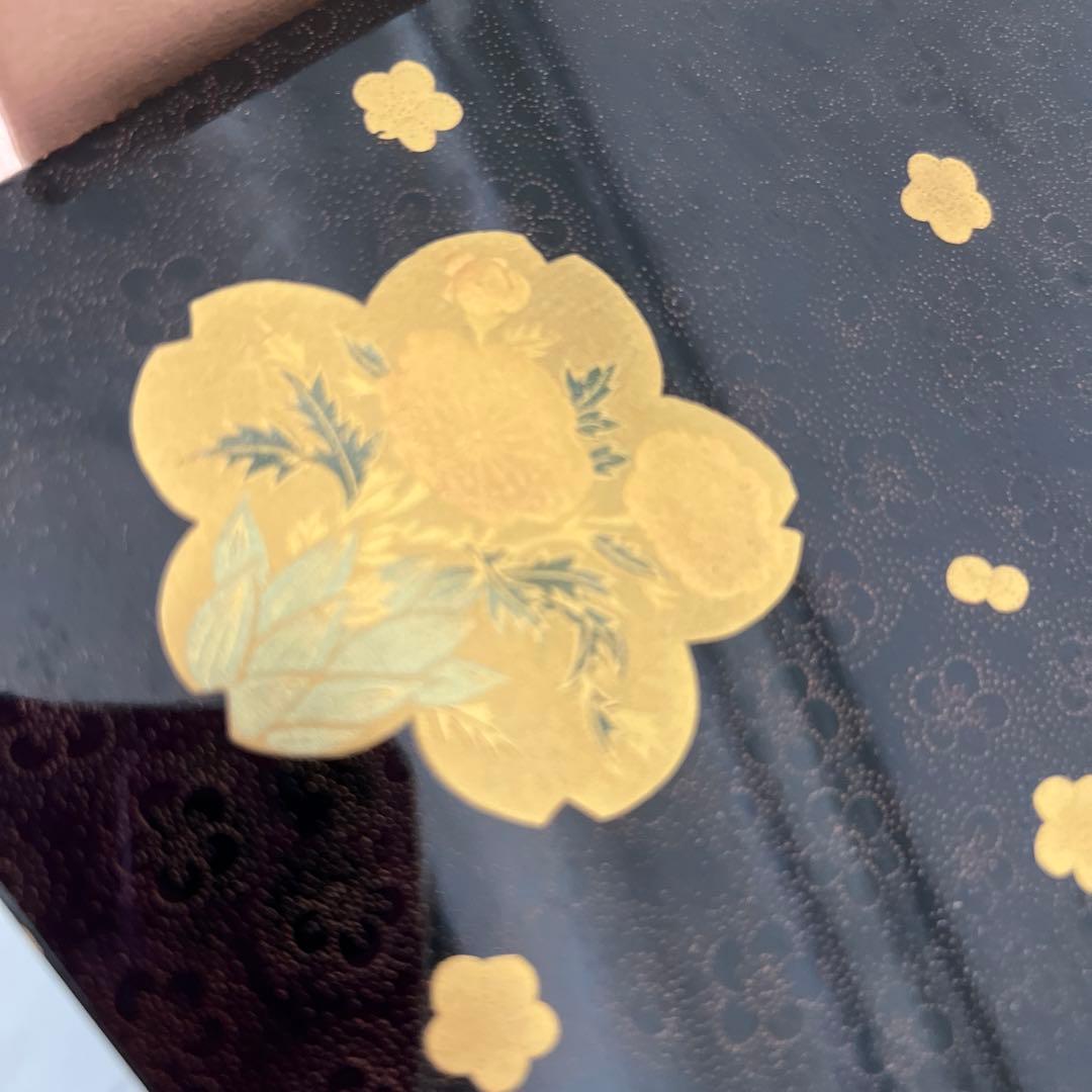 重箱　宮本産業 花友禅　5.0三段重　黒