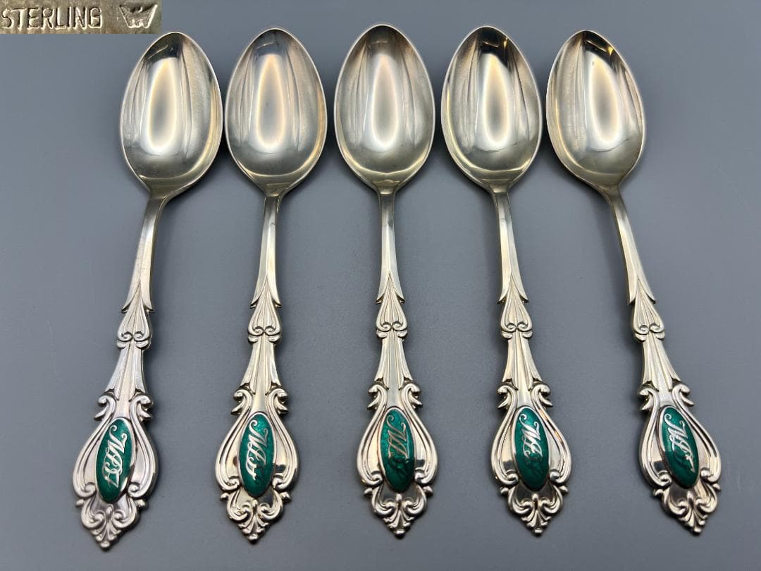 STERLING　刻印　 銀製　スプーン　5点　重量約１０１g