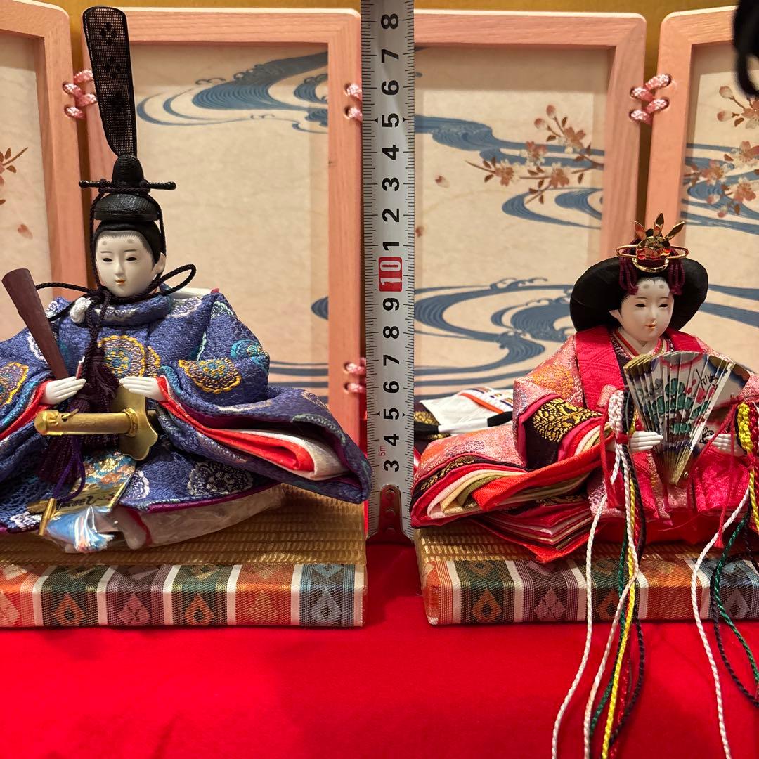 伝統的な雛人形セット　親王飾り