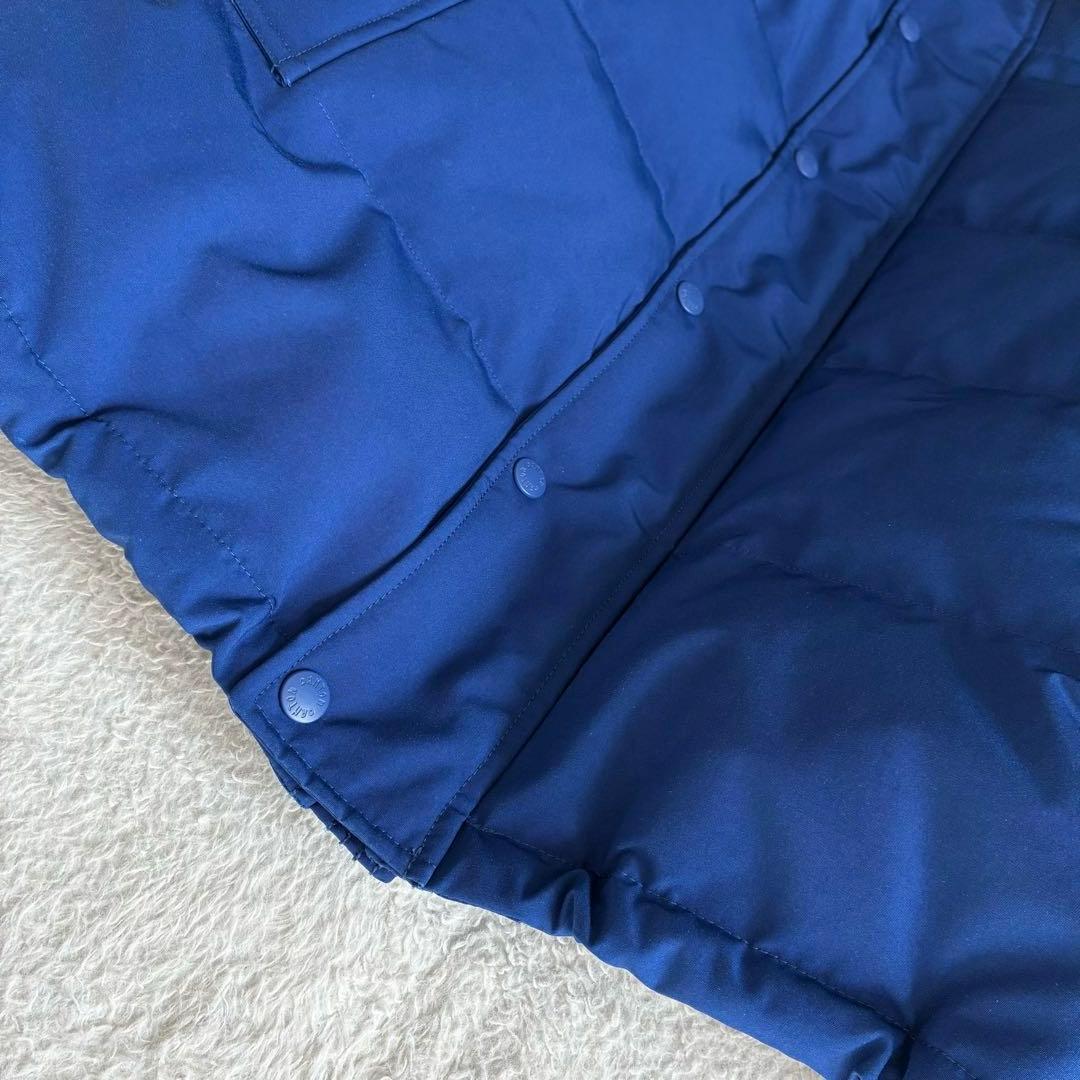 ダントン フード付き ダウンジャケット 撥水 Bshop 近年モデル 青