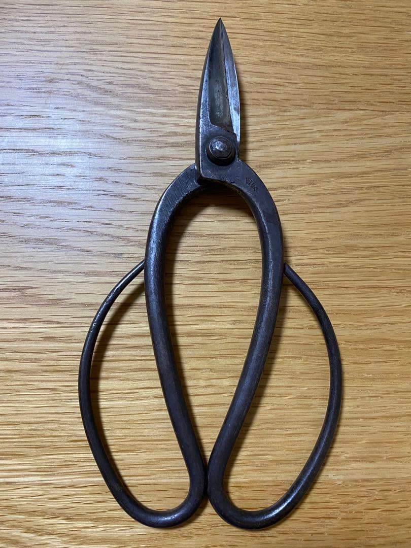 金光　五代金光　植木鋏　刃長