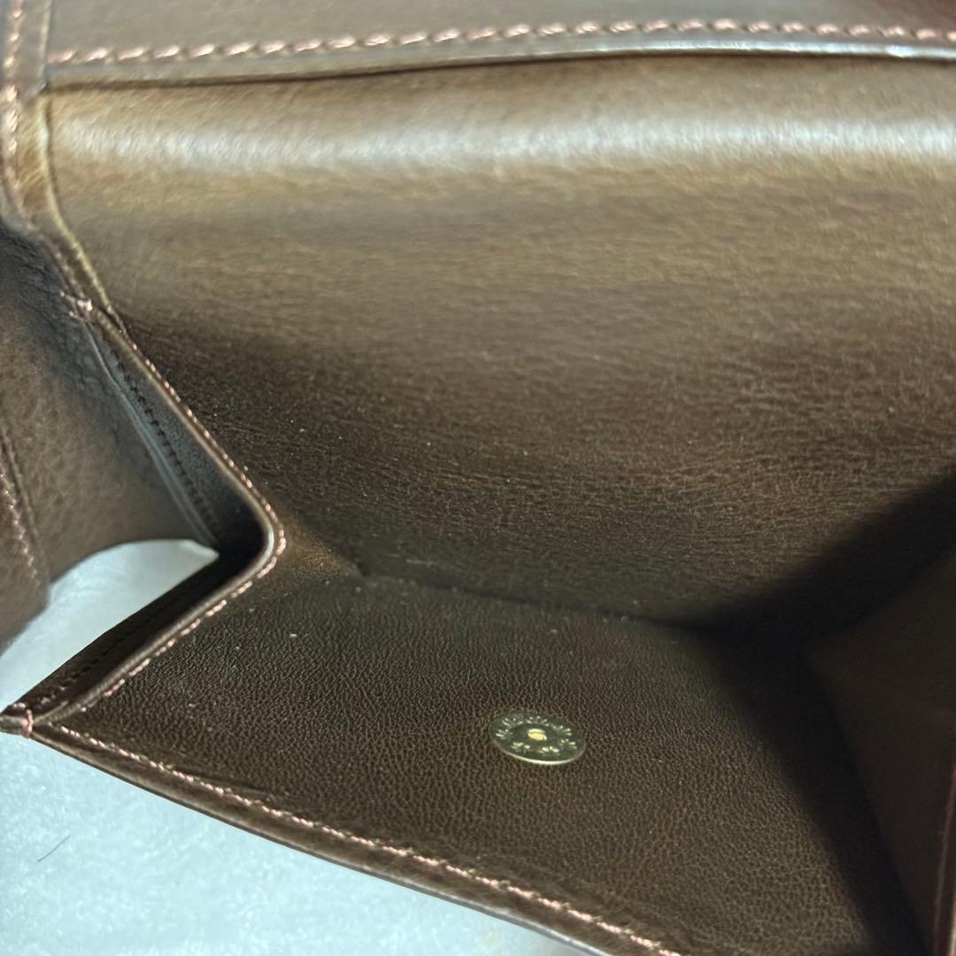 ⭐️極美品⭐️ココマイスター　二つ折り財布　ダークブラウン　メンズ　レザー