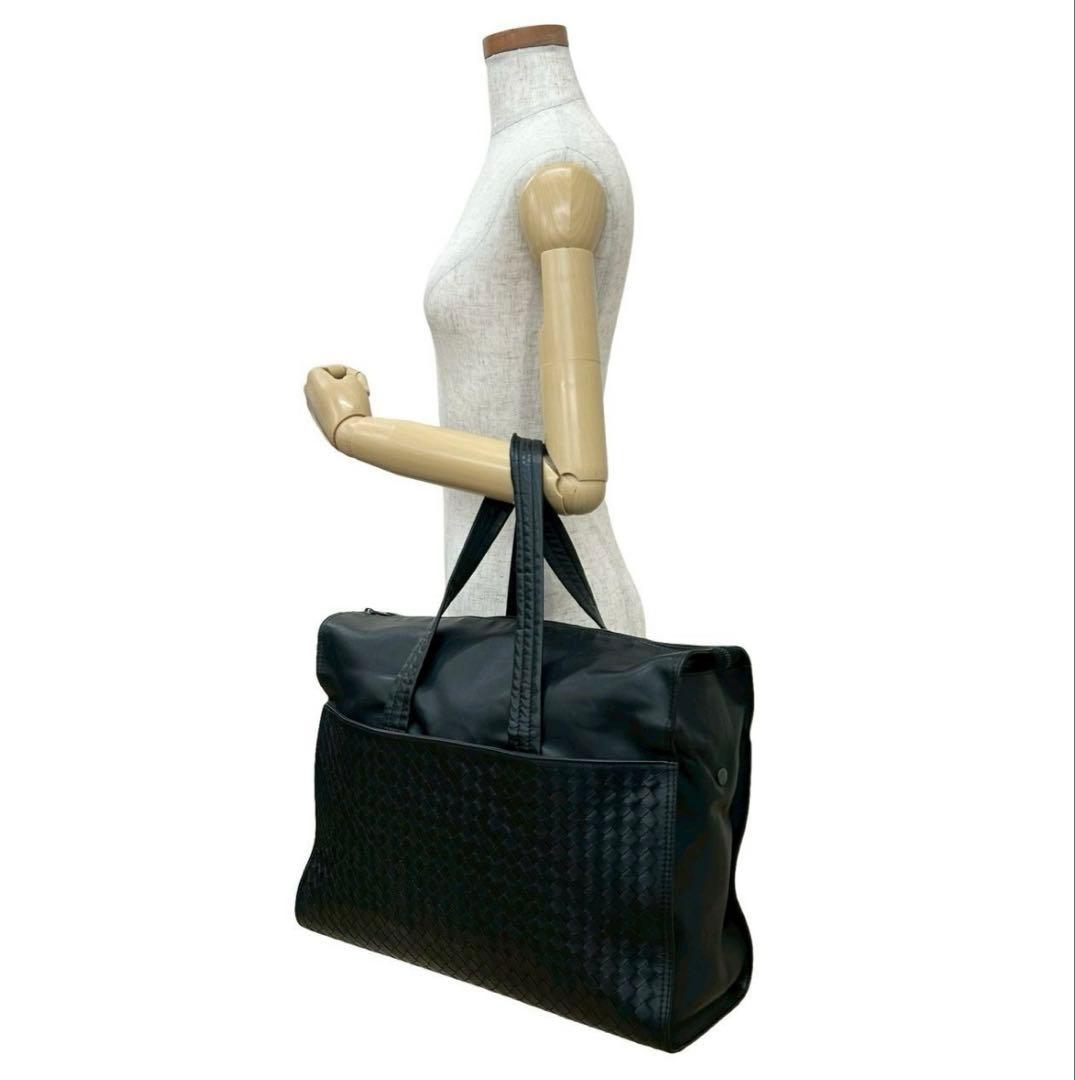 【美品】 Bottega Venetaトートバッグ オールレザー ブラック黒