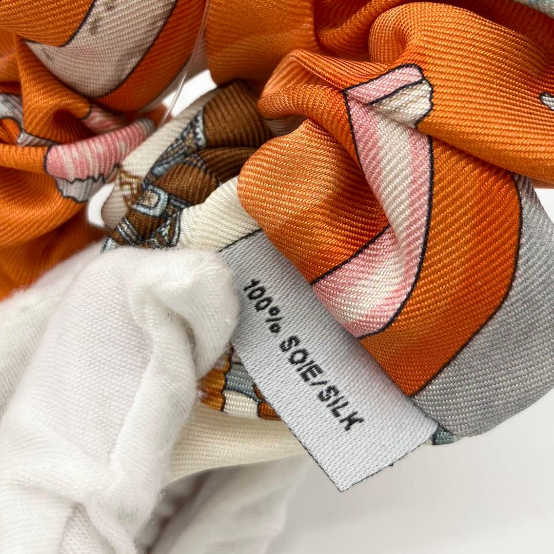 HERMES シュシュ オレンジ