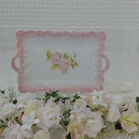 非売品！！イマンダイアナローズ両手付きレリーフプレート 難あり