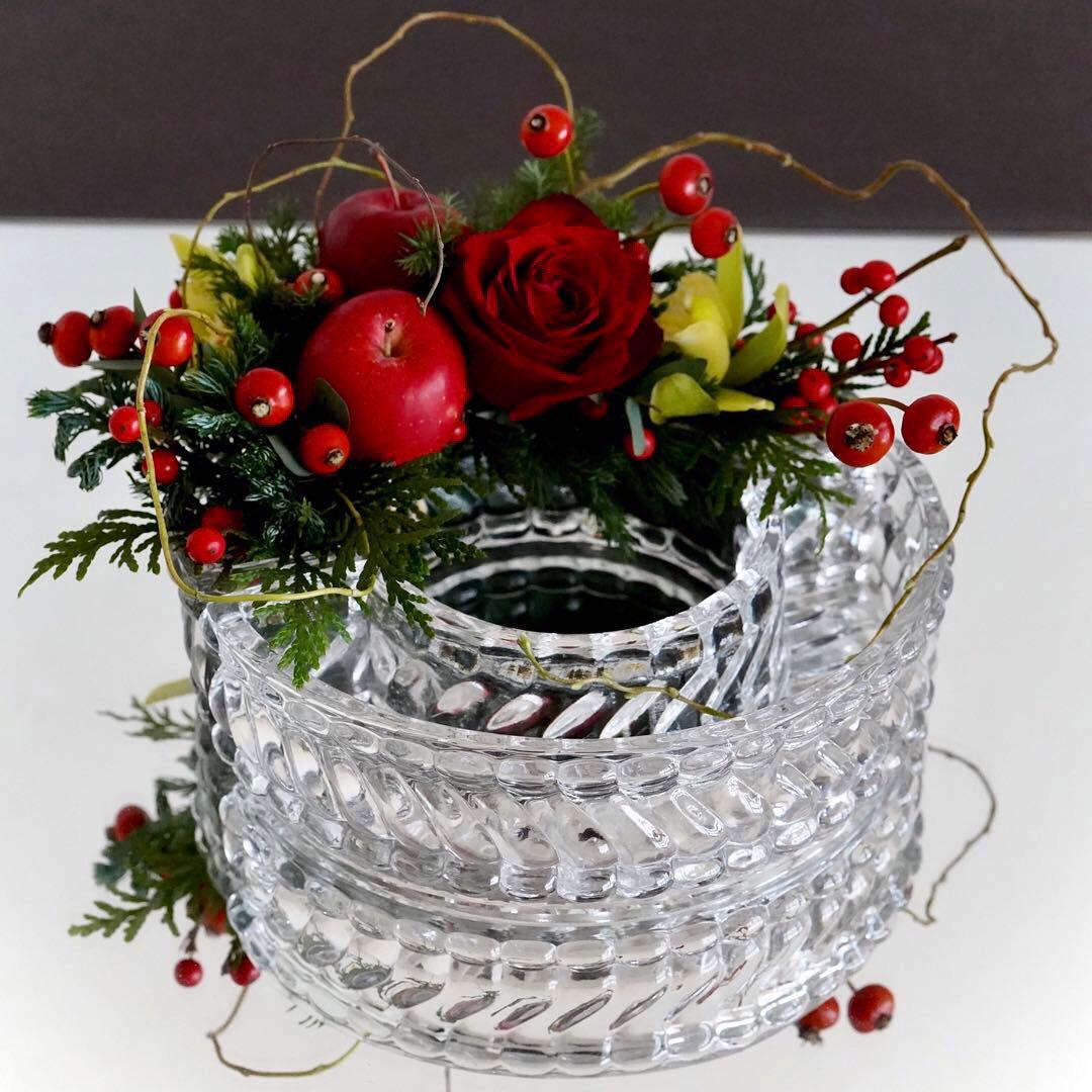 オールドバカラBACCARATバンブー★テーブル センター フラワーベース/花器