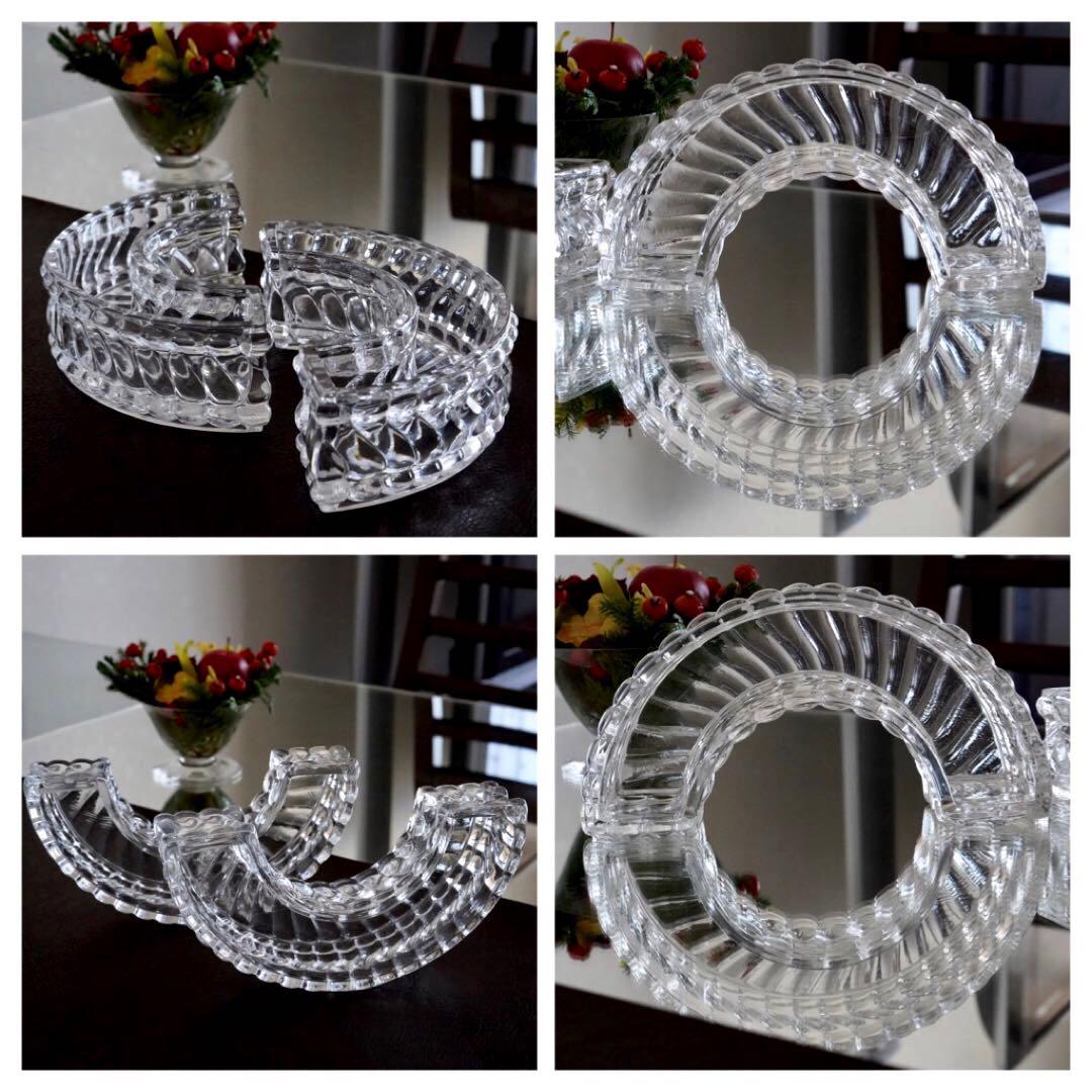 オールドバカラBACCARATバンブー★テーブル センター フラワーベース/花器