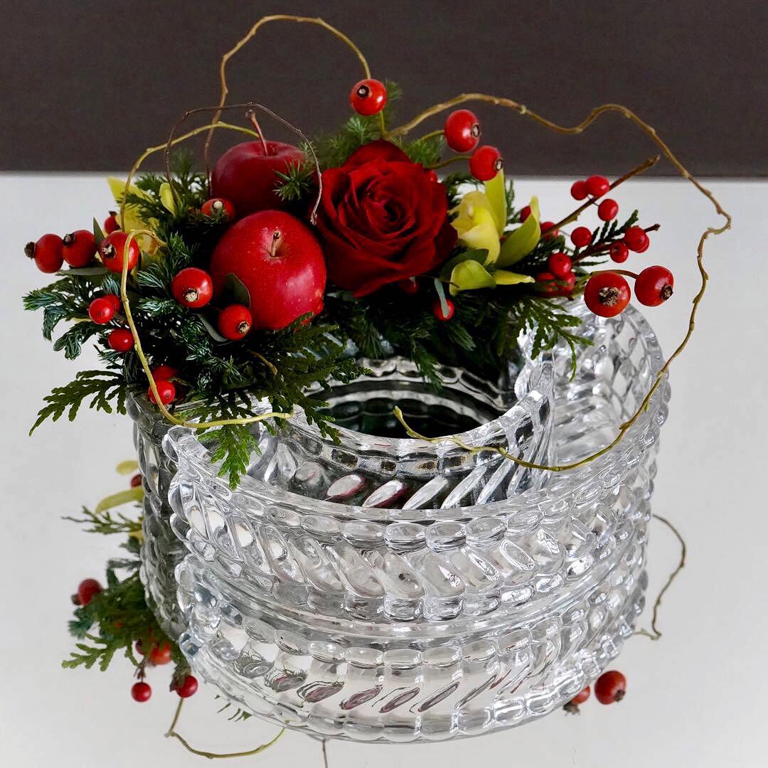 オールドバカラBACCARATバンブー★テーブル センター フラワーベース/花器