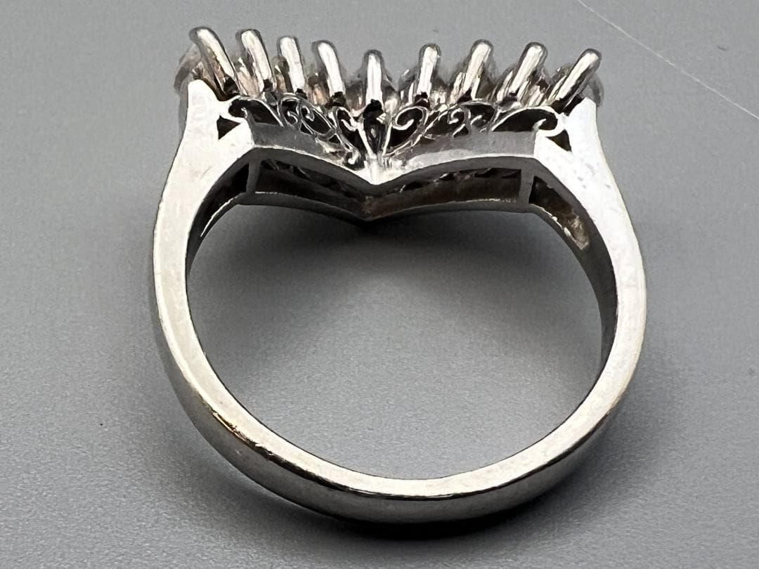 【ととろ】PT900　ダイヤモンブイカット　リングD1.00ct6.5g