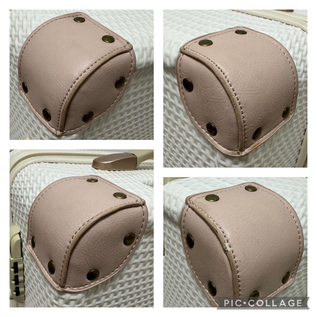 【美品】ジュエルナローズ　ラタンシェルトローリー　スーツケース