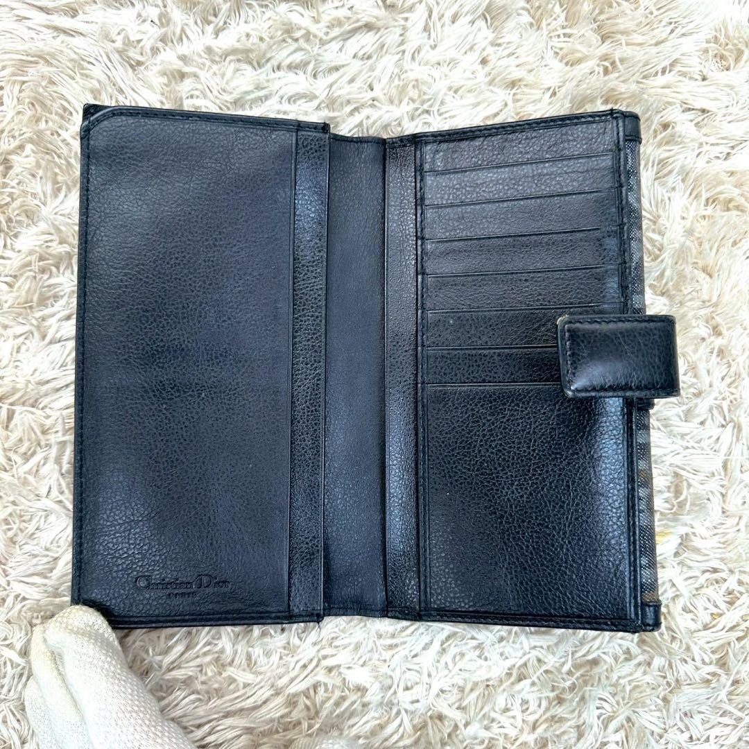 【美品】DIOR 長財布 トロッター オブリーク 二つ折り グレー