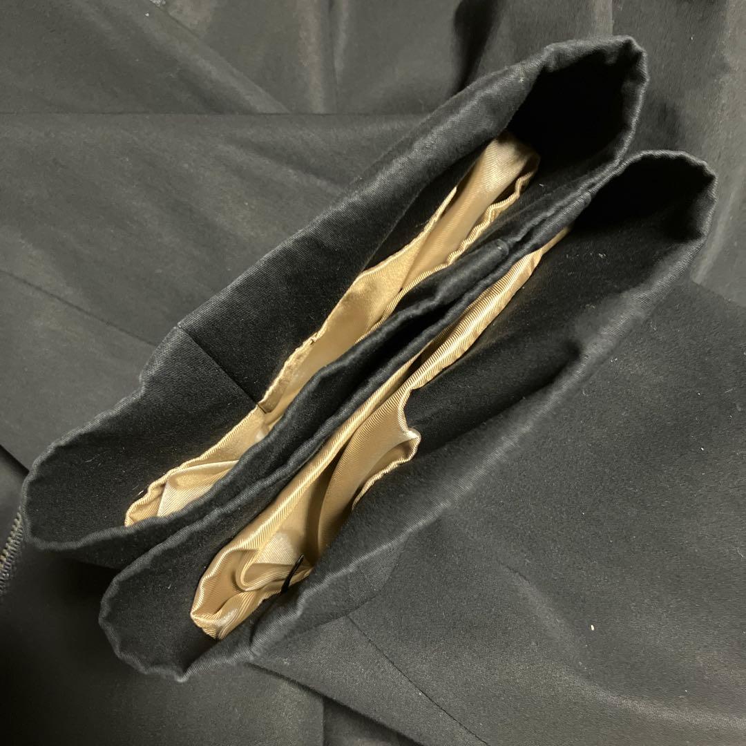 BURBERRYLONDON　フード付きロング丈ブルゾン　ノバチェック　黒　9