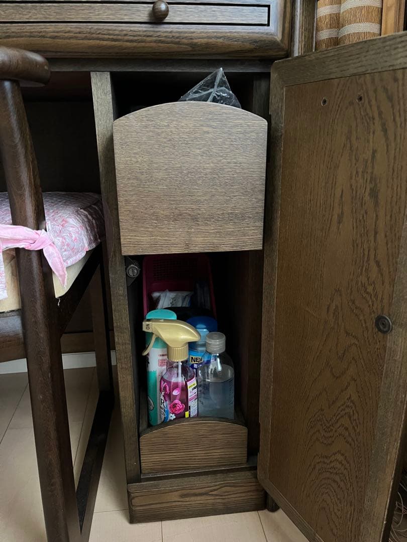 木製ダークブラウンドレッサー・鏡台