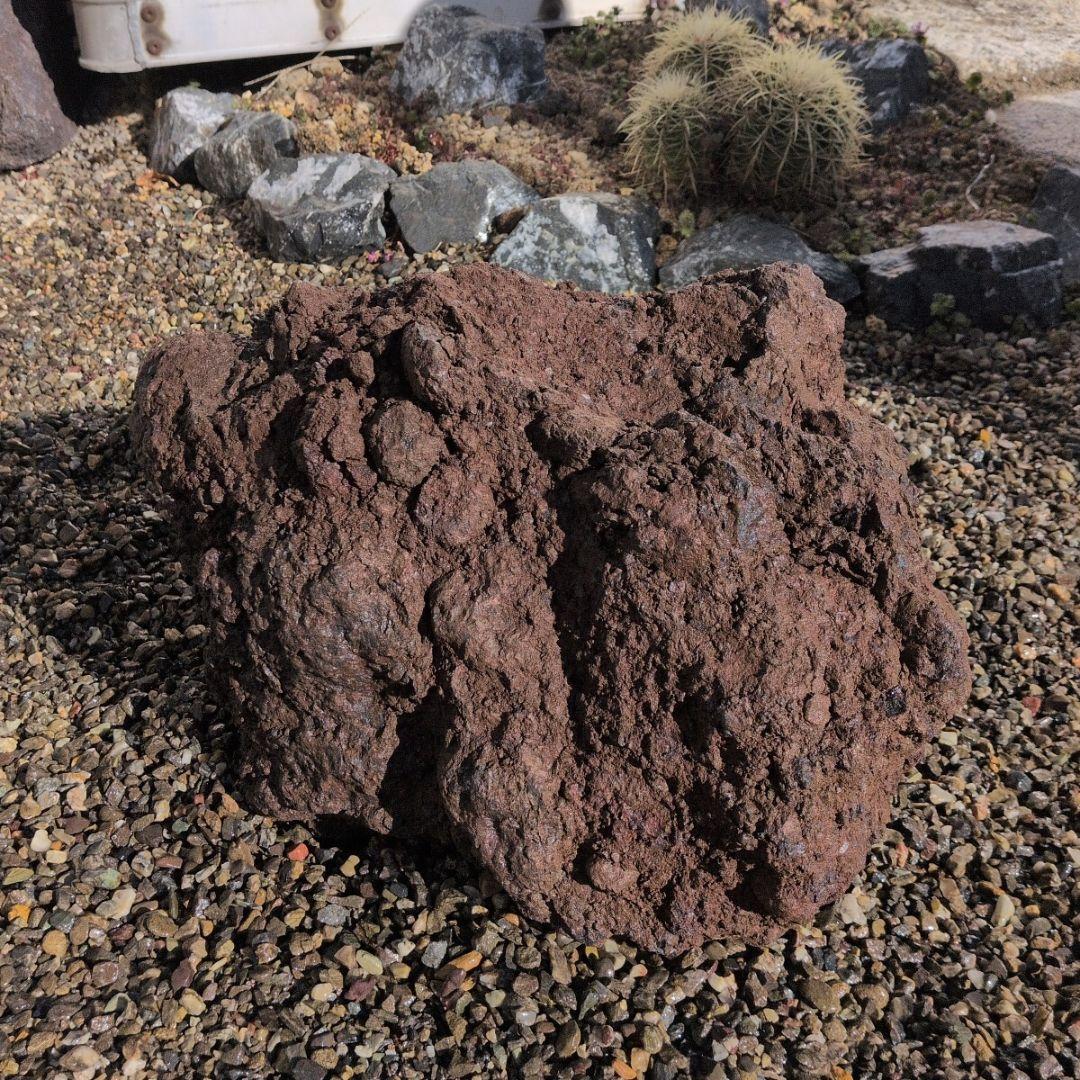 赤　富士　溶岩石　34.4キロ　庭石　石 鑑賞石　庭　坪庭　ガーデニング