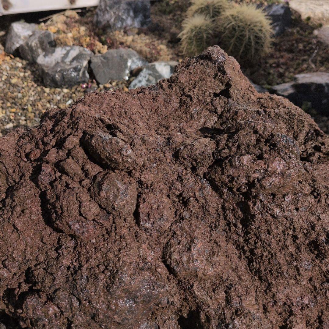 赤　富士　溶岩石　34.4キロ　庭石　石 鑑賞石　庭　坪庭　ガーデニング