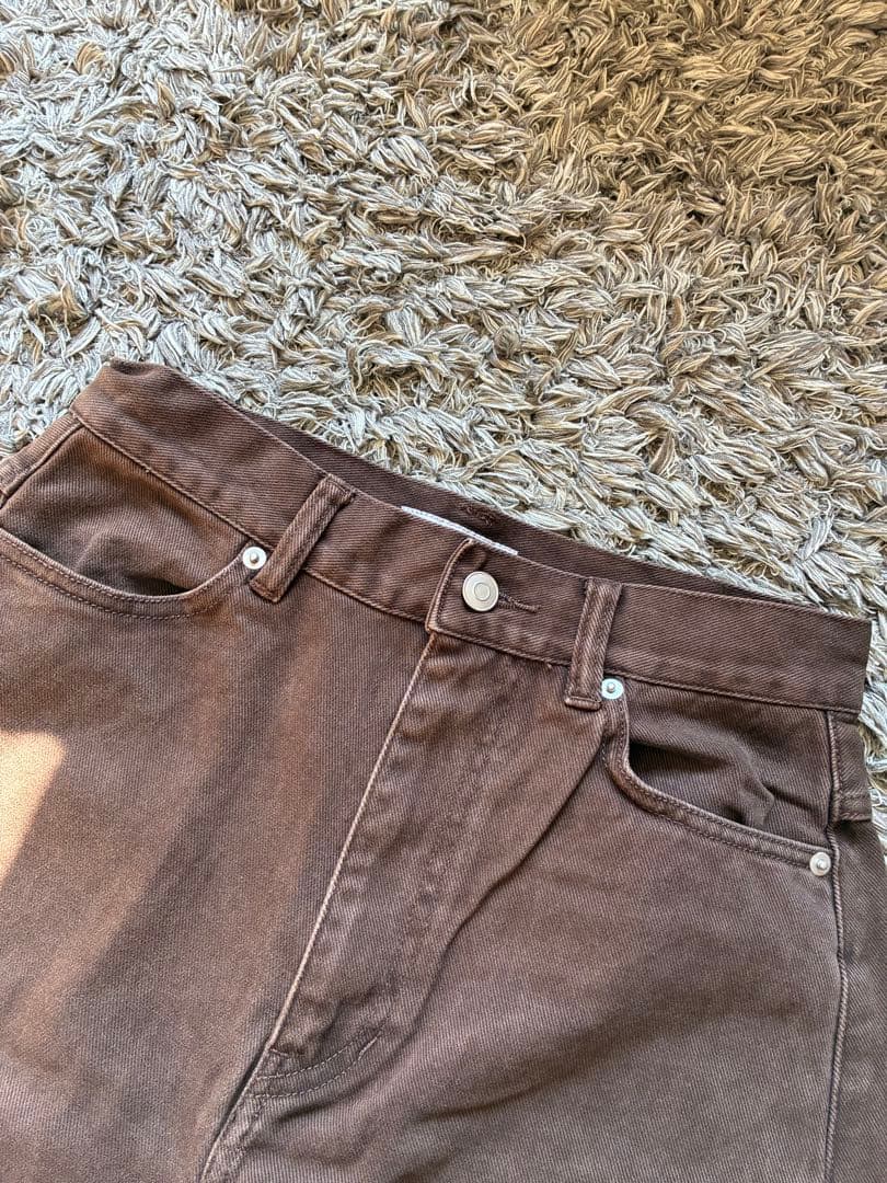 Babylonバレルレッグデニムパンツ34