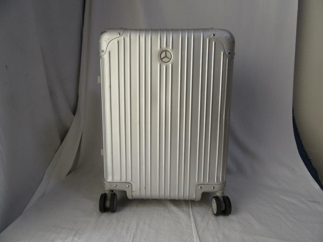 の*あ様 キャリーケース ベンツ Mercedes Benz シルバー