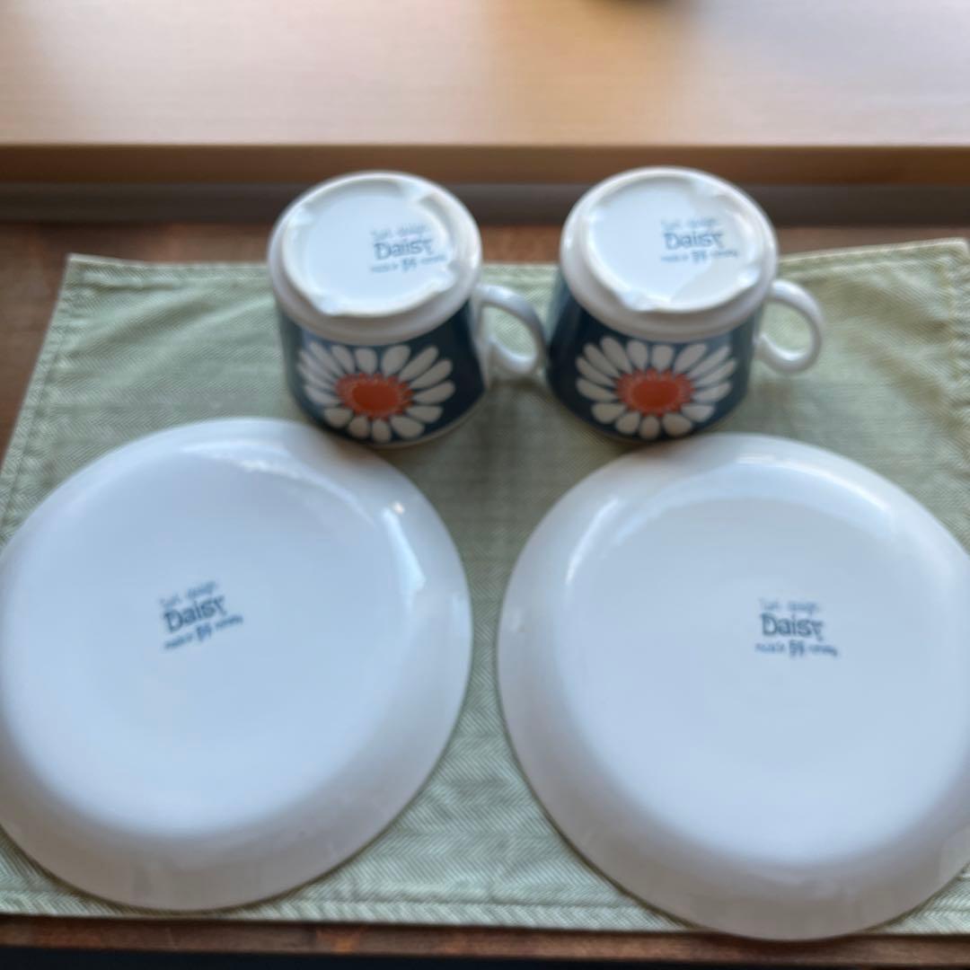 【Figgjo】フィッギオ デイジー カップ&プレート2セット⑦⑧