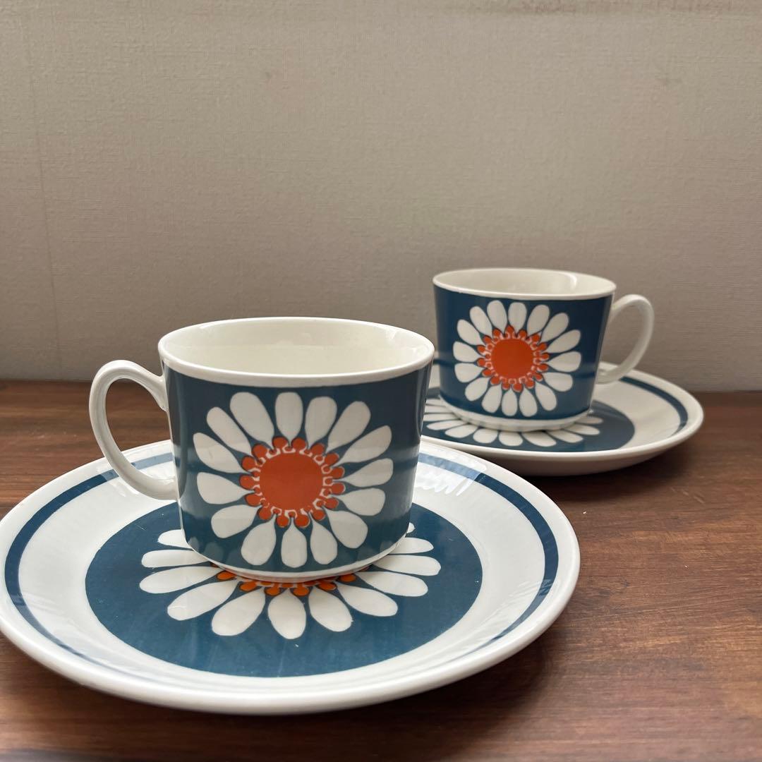 【Figgjo】フィッギオ デイジー カップ&プレート2セット⑦⑧