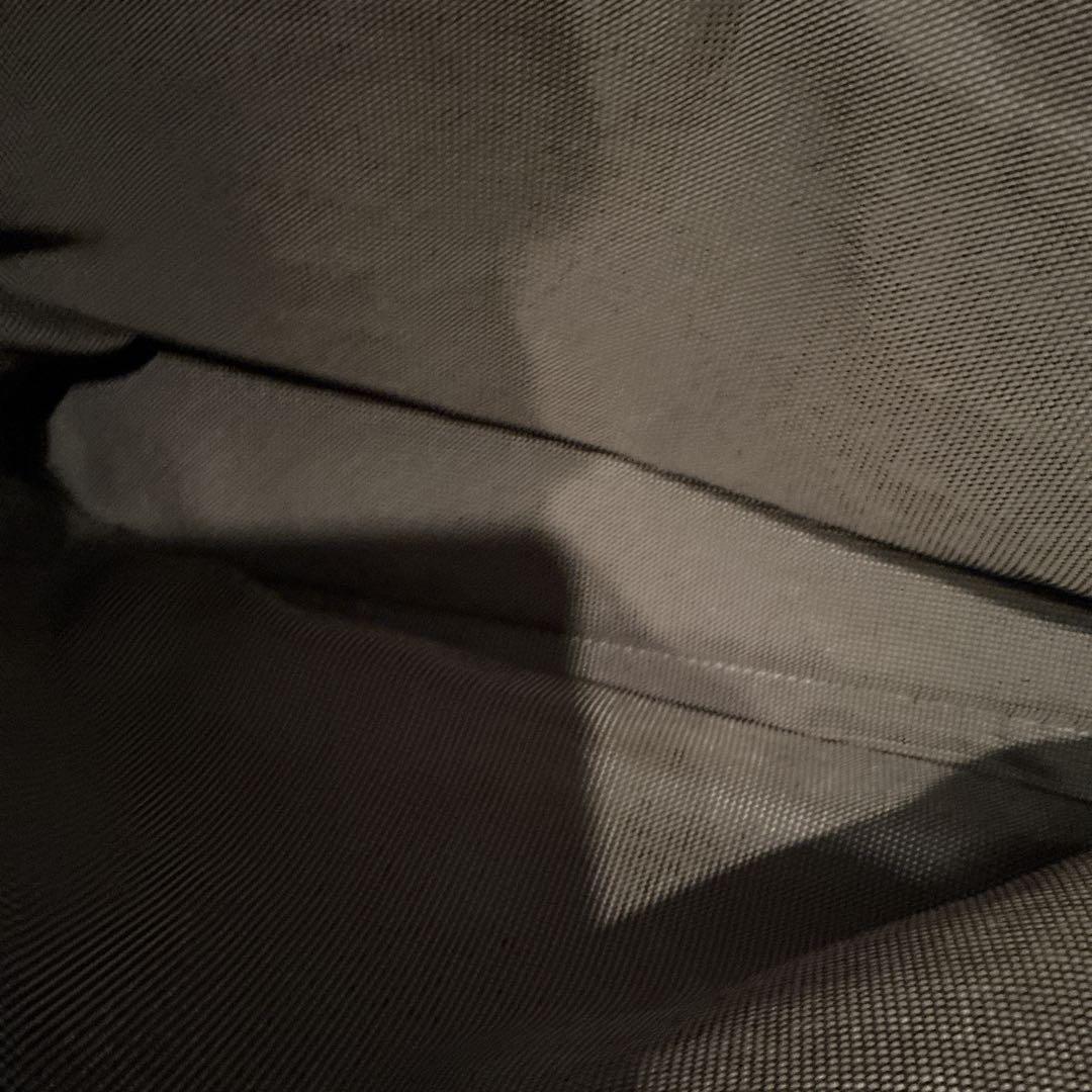 エルメス HERMESエールラインMMグレーナイロンキャンバストートバッグ