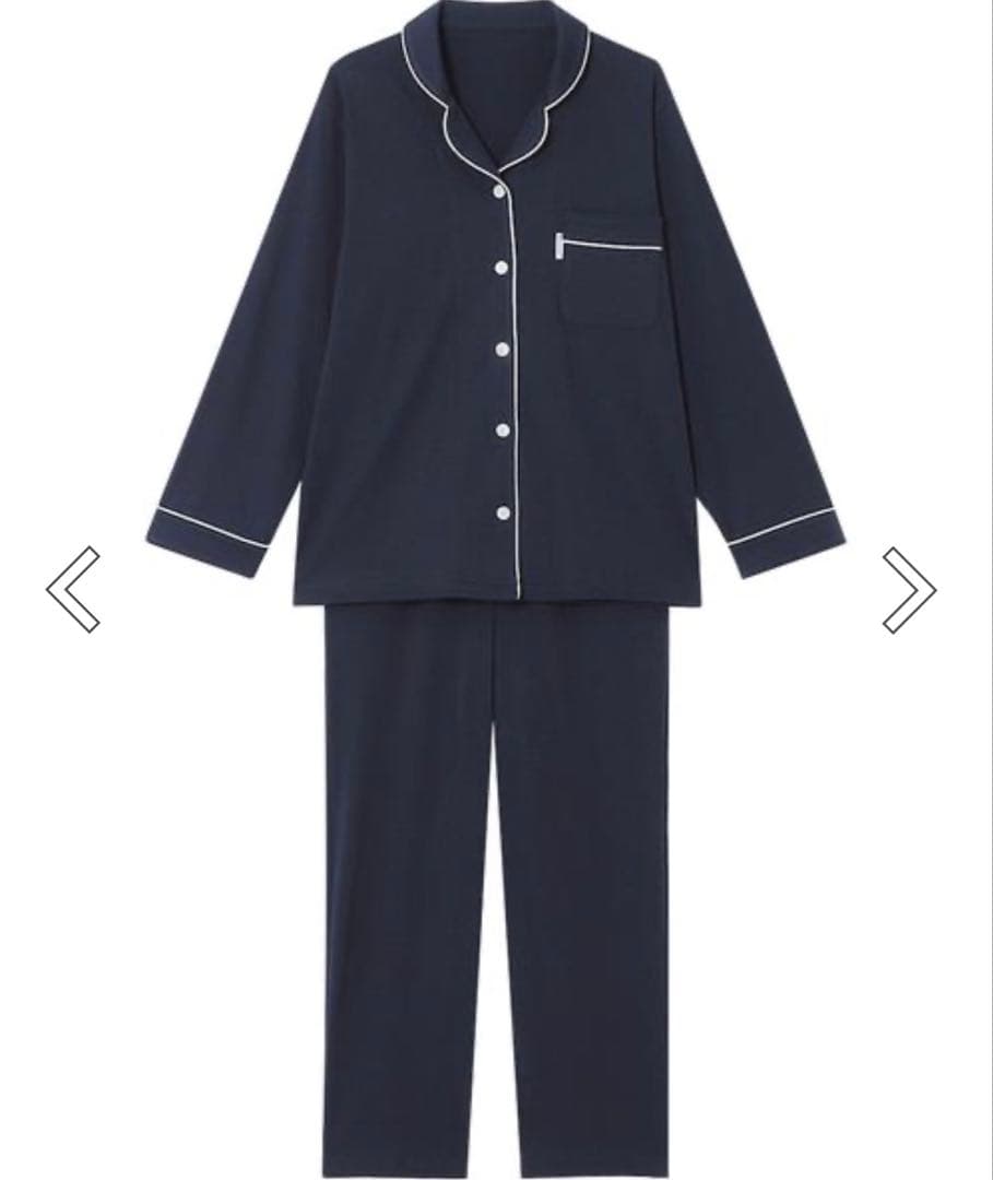 ワコール 睡眠化学 ネイビー パジャマ