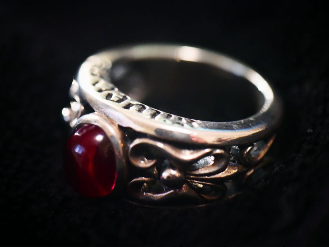 （赤）✨極美品✨archive シルバー925 リング 24~25号？