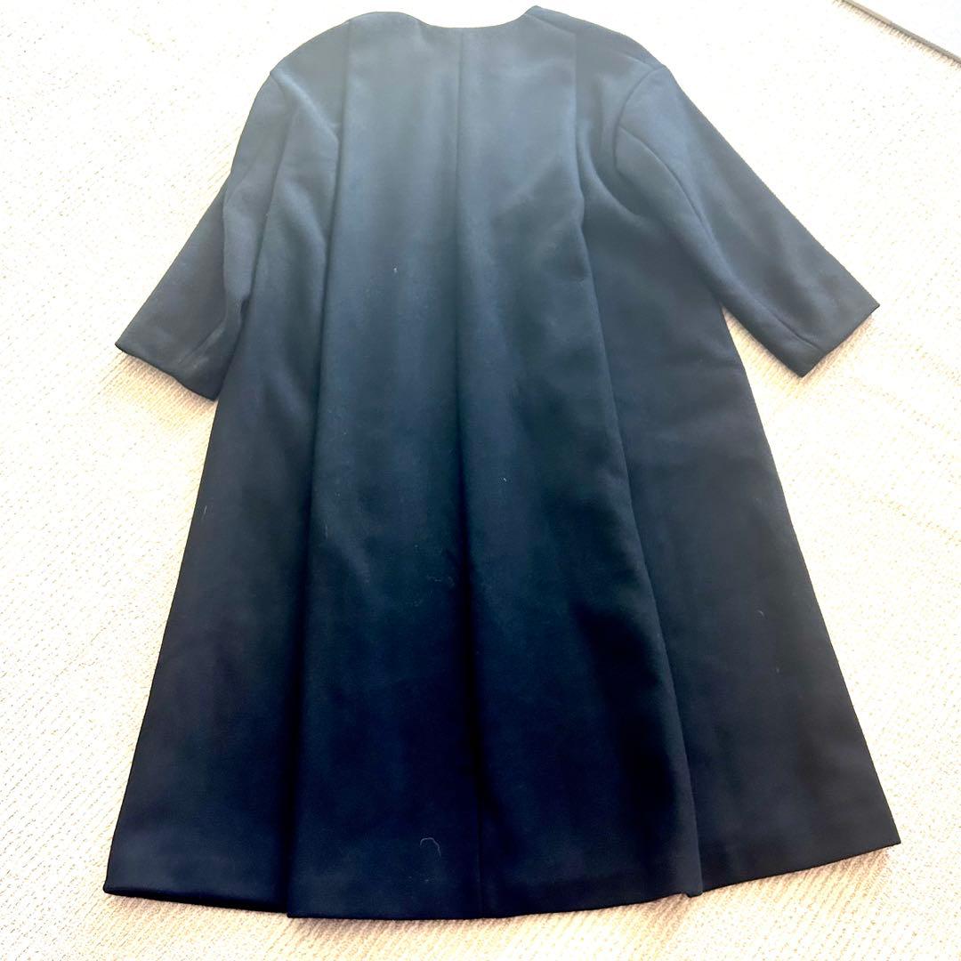 ヴェルメイユ パー イエナ メルトン テント ライン コート ロング リボン