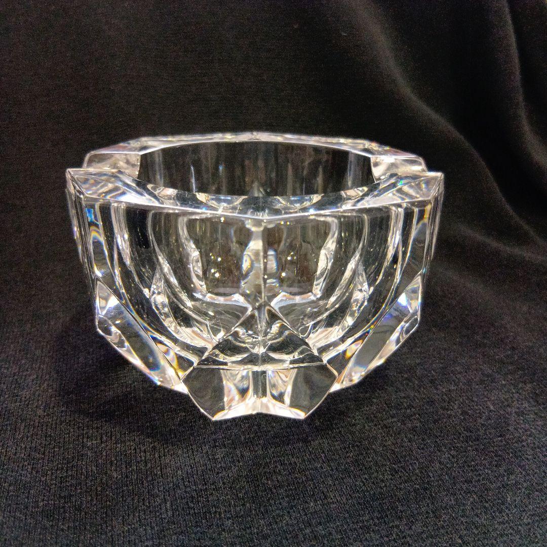 Baccarat クリスタル灰皿 多面体デザイン