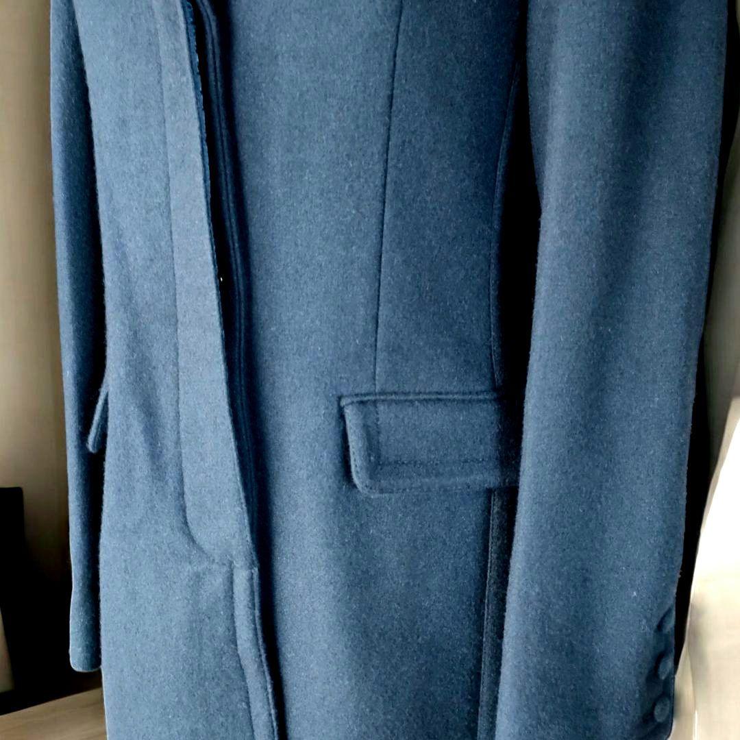 ブルマリン ファー付 カシミヤブレンド ロングコート