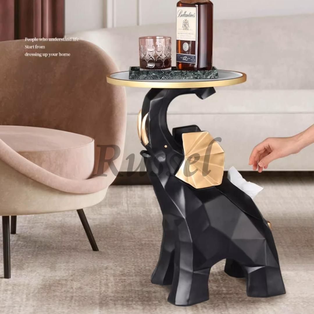 ゾウ サイドテーブル  多機能収納 オブジェ コーヒーテーブル インテリア ぞう