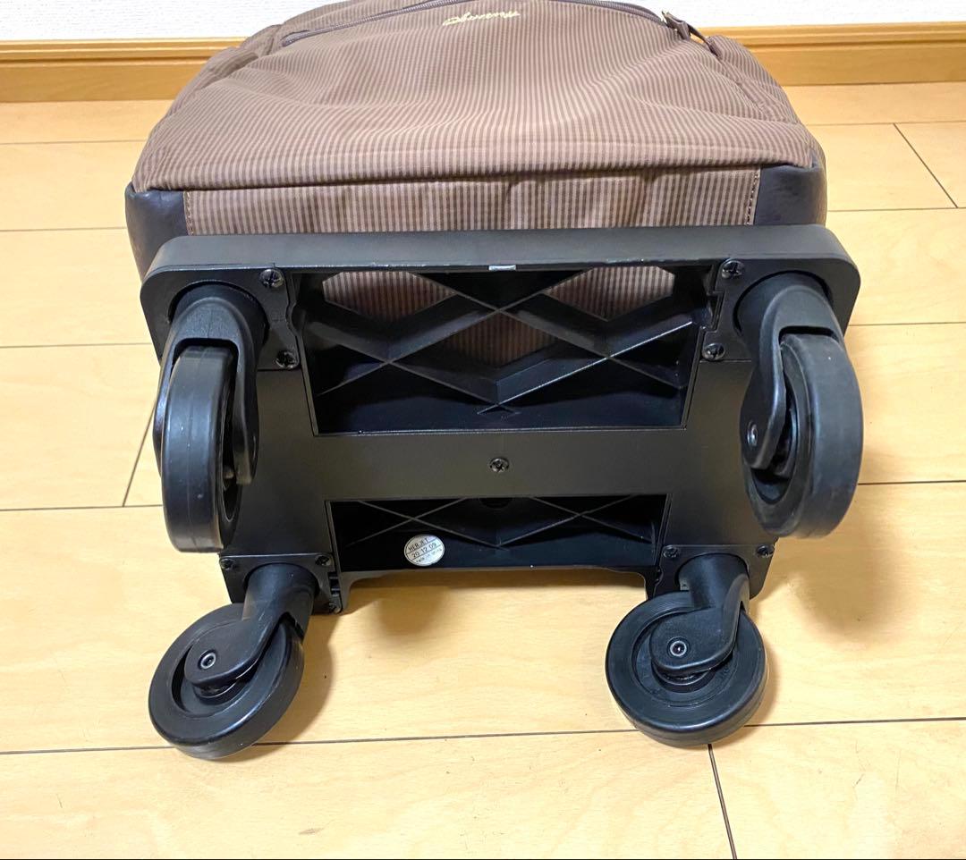 SWANYスワニー キャリーバッグカート　ルバンドミニ　グレージュ　リボン