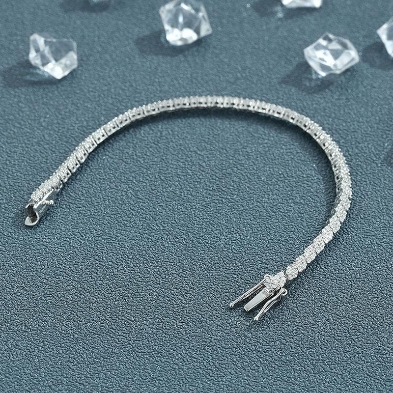 モアサナイト ブレスレット ロンバス17cm　【Ron17】