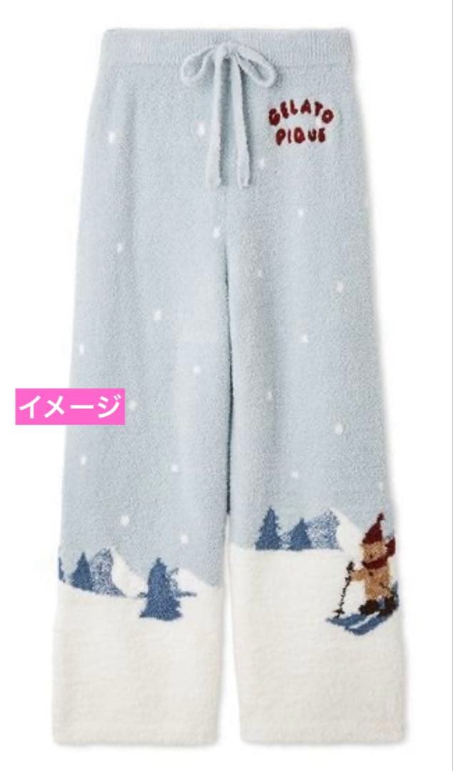 GELATO PIQUE HOLIDAYスキーベアジャガードロングパンツFREE