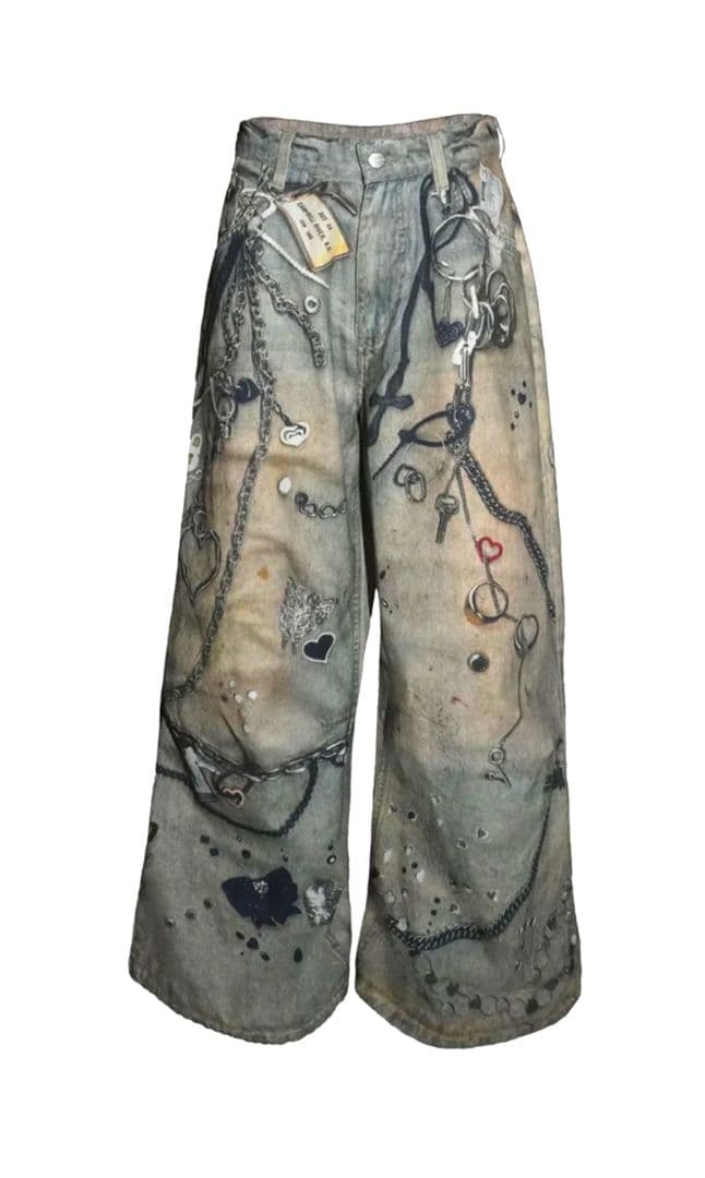 新品THEREDTHREAD S print denim 1 toys