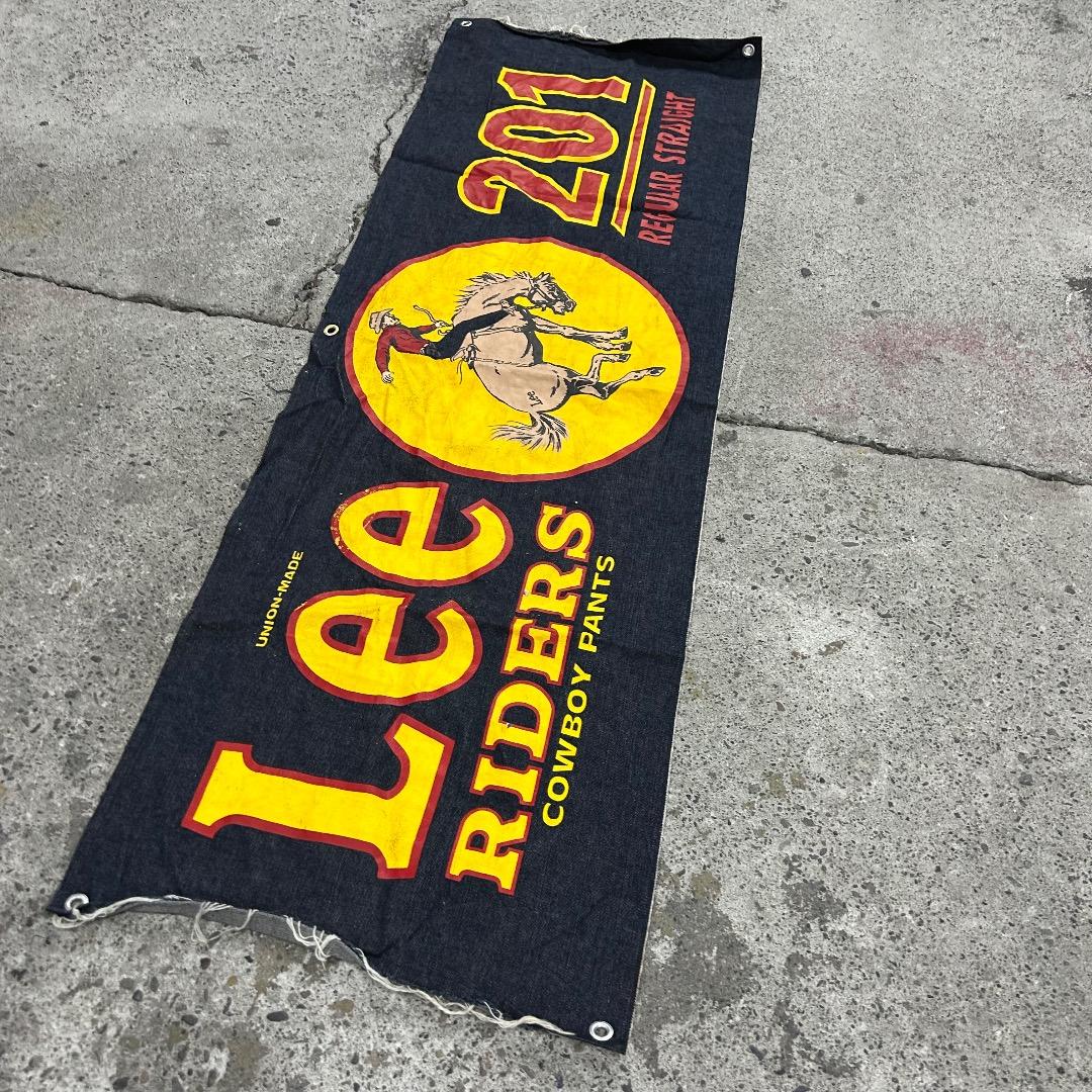 ヒ*ヨ様 超希少 Lee ヴィンテージデニムバナー 90s レア 非売品 販促用