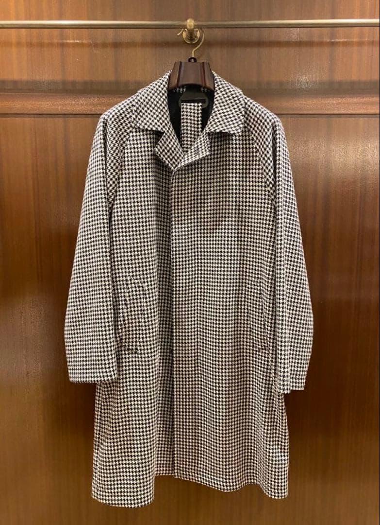 タリアトーレ Brilla 別注 ハウンドトゥース バルカラーコート