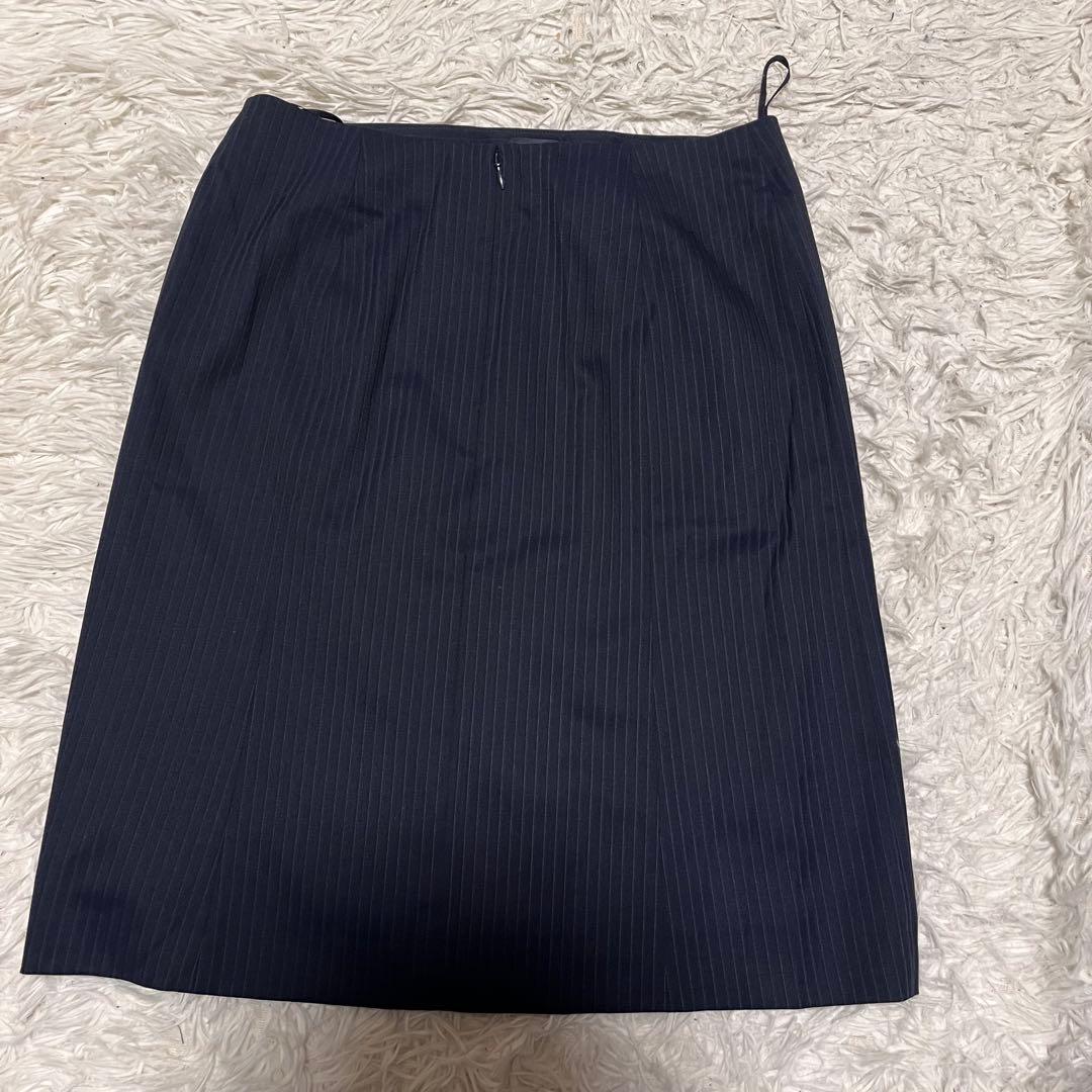 【美品】LES MUES ビジネススーツ　L シルク混　ストレッチ　アオキ