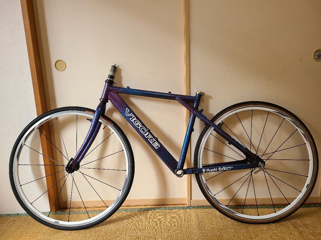 中古 VIGORE シクロクロス　フレームセット　レア　前後ホイール付きません。