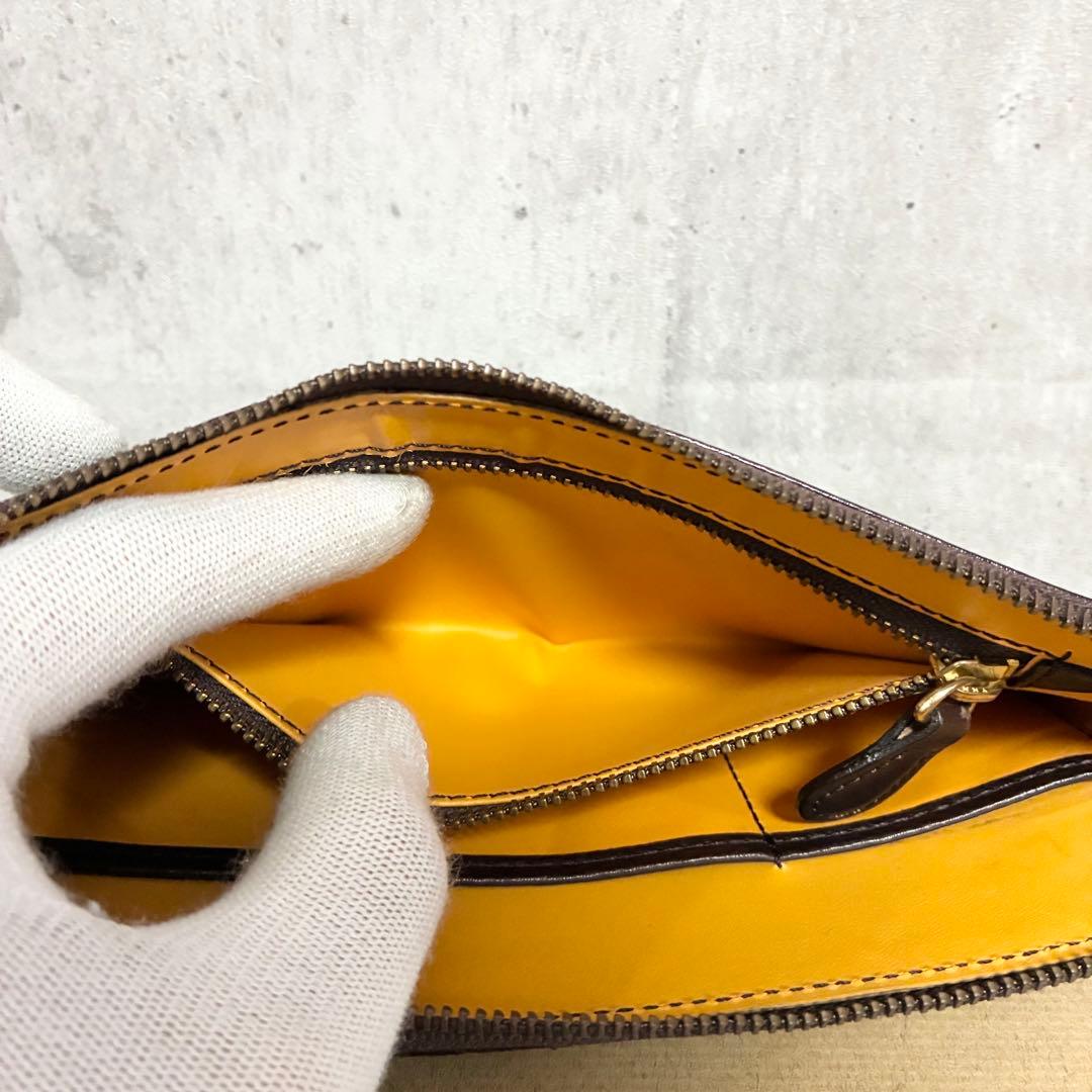 【未使用保管】GANZO ミネルバナチュラル ラウンドファスナー 長財布