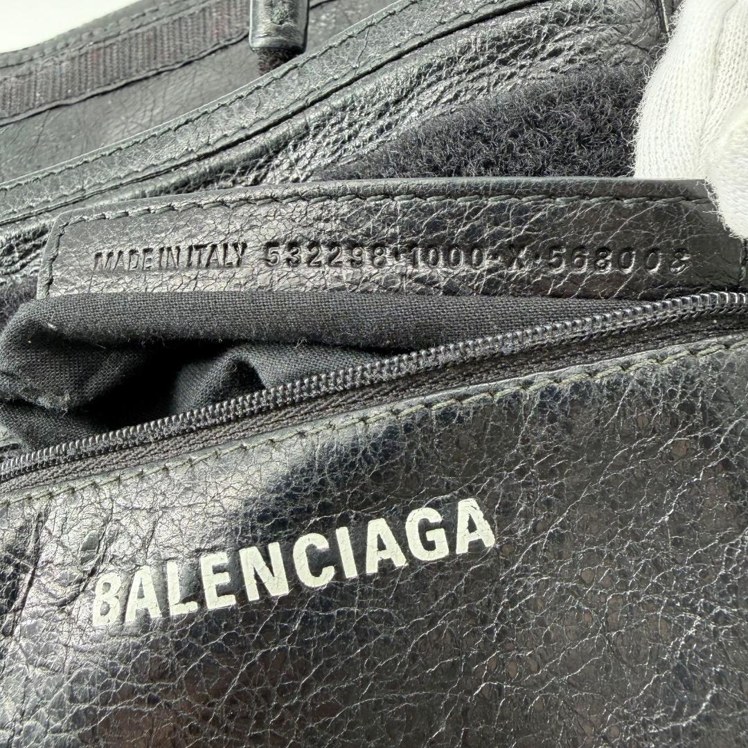 15822✨バレンシアガ エクスプローラー ショルダーバッグ レザー 黒